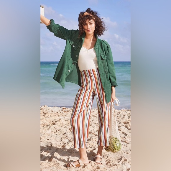 UO Ant Striped Knit Cropped Pant - Picture 1 of 11